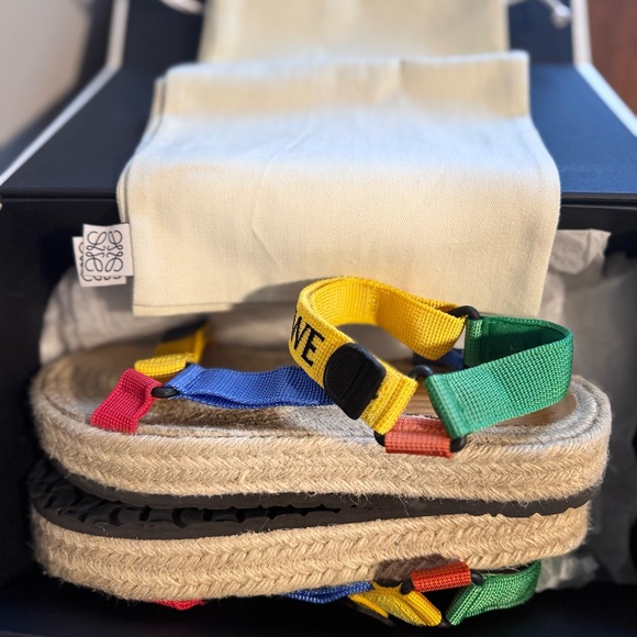 NWT Loewe x Paula's Ibiza Strappy Espadrille Sandal 41 Mens | Designer | Chunky - Picture 12 of 15